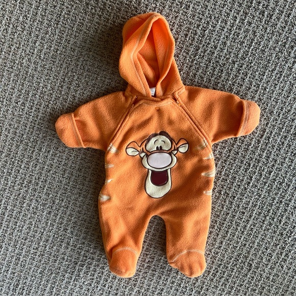 Disney Other - DISNEY TIGGER FOOTIE PAJAMAS BUNTING PRAM COSTUME SIZE 0-3 MONTHS